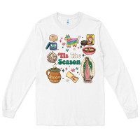 White tis the season Long Sleeve Tee - MaliasSmallBusiness
