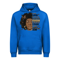 Cobalt afro woman smart loved powerful Urban Hoodie - MaliasSmallBusiness