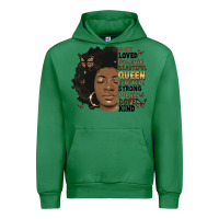 Emerald afro woman smart loved powerful Urban Hoodie - MaliasSmallBusiness