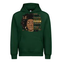 Forest Green afro woman smart loved powerful Urban Hoodie - MaliasSmallBusiness
