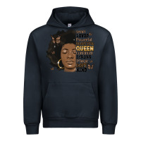 Navy afro woman smart loved powerful Urban Hoodie - MaliasSmallBusiness
