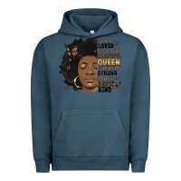 Pigment Midnight Navy afro woman smart loved powerful Urban Hoodie - MaliasSmallBusiness
