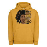 Pigment Peanut Butter afro woman smart loved powerful Urban Hoodie - MaliasSmallBusiness