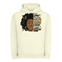 Pigment Pistachio afro woman smart loved powerful Urban Hoodie - MaliasSmallBusiness