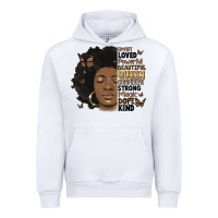 White afro woman smart loved powerful Urban Hoodie - MaliasSmallBusiness