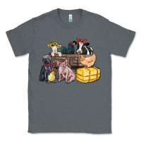 Charcoal Heather farm animals wagon Classic Tee - Zillion Design Studio