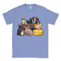 Colony Blue farm animals wagon Classic Tee - Zillion Design Studio