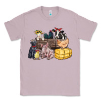 Lilac farm animals wagon Classic Tee - Zillion Design Studio