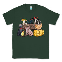 Sports Green farm animals wagon Classic Tee - Zillion Design Studio