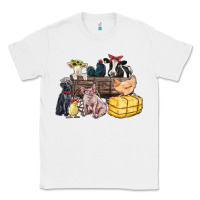 White farm animals wagon Classic Tee - Zillion Design Studio