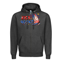 Charcoal Heather kick rocks cowboy boots fourth of july Zipper Hoodie - texasbilliewilder