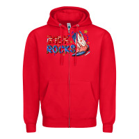 Red kick rocks cowboy boots fourth of july Zipper Hoodie - texasbilliewilder