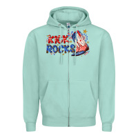 Seafoam kick rocks cowboy boots fourth of july Zipper Hoodie - texasbilliewilder