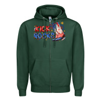 Sports Green kick rocks cowboy boots fourth of july Zipper Hoodie - texasbilliewilder