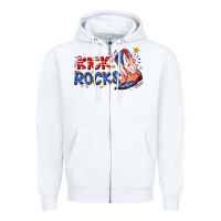 White kick rocks cowboy boots fourth of july Zipper Hoodie - texasbilliewilder