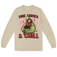 Mushroom true crimes & chill Long Sleeve Tee - MaliasSmallBusiness