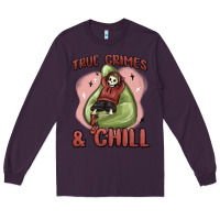 Plum true crimes & chill Long Sleeve Tee - MaliasSmallBusiness
