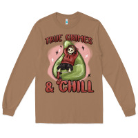Toasted Coconut true crimes & chill Long Sleeve Tee - MaliasSmallBusiness