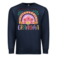 Navy happiness is being a grandma Premium Sweatshirt - JahusDesignShop