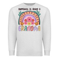 Oatmeal Heather happiness is being a grandma Premium Sweatshirt - JahusDesignShop