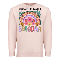 Pale Pink happiness is being a grandma Premium Sweatshirt - JahusDesignShop