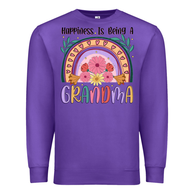 Happiness Is Being A Grandma Premium Sweatshirt by JahusDesignShop | Teevron