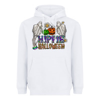White hippie halloween Heavyweight Hoodie - CowhideDigitalArt