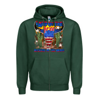 Sports Green land of the free because of the brave Zipper Hoodie - texasbilliewilder