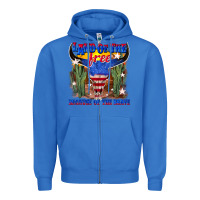 True Royal land of the free because of the brave Zipper Hoodie - texasbilliewilder
