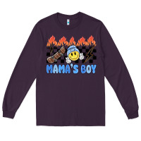 Plum mama's boy Long Sleeve Tee - MaliasSmallBusiness