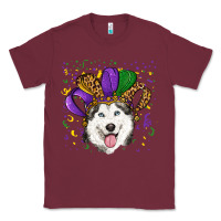 Burgundy Mardi gras hat husky Classic Tee - RanaPortraitStore