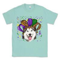Seafoam Mardi gras hat husky Classic Tee - RanaPortraitStore