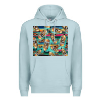 Blue Mist Western Teacher Pencil Premium Hoodie - LillyAllenDesigns