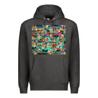 Charcoal Heather Western Teacher Pencil Premium Hoodie - LillyAllenDesigns