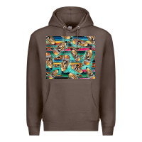 Coffee Western Teacher Pencil Premium Hoodie - LillyAllenDesigns