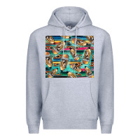 Heather Grey Western Teacher Pencil Premium Hoodie - LillyAllenDesigns