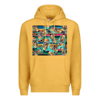 Mustard Western Teacher Pencil Premium Hoodie - LillyAllenDesigns
