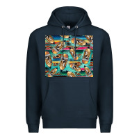Navy Western Teacher Pencil Premium Hoodie - LillyAllenDesigns