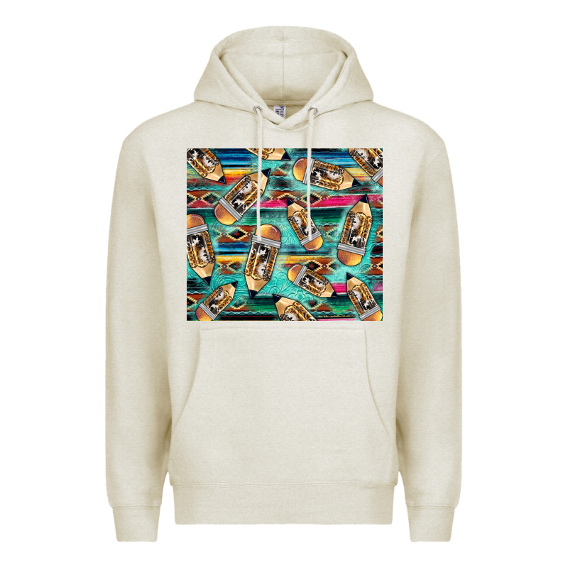 Western Teacher Pencil Premium Hoodie by LillyAllenDesigns | Teevron