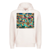 Pale Pink Western Teacher Pencil Premium Hoodie - LillyAllenDesigns