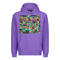 Purple Western Teacher Pencil Premium Hoodie - LillyAllenDesigns