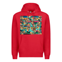 Red Western Teacher Pencil Premium Hoodie - LillyAllenDesigns