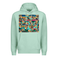 Seafoam Western Teacher Pencil Premium Hoodie - LillyAllenDesigns