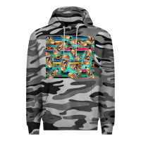 Slate Camo Western Teacher Pencil Premium Hoodie - LillyAllenDesigns
