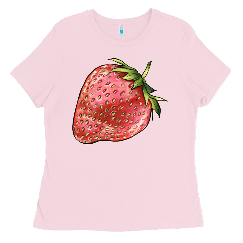 Strawberry Ladies Tee by BarkalooDesign | Teevron