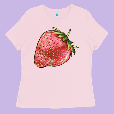 Strawberry Ladies Tee Designed By Barkaloodesign