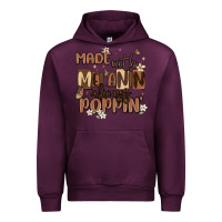 Mauve Wine made with melanin always poppin Urban Hoodie - MaliasSmallBusiness