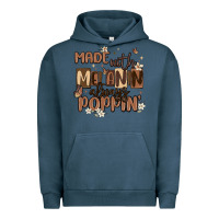 Pigment Midnight Navy made with melanin always poppin Urban Hoodie - MaliasSmallBusiness