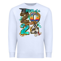 White 2024 graduate leopard Premium Sweatshirt - AdoDesignShop