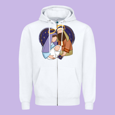 Zipper Hoodie holy night jesus birth